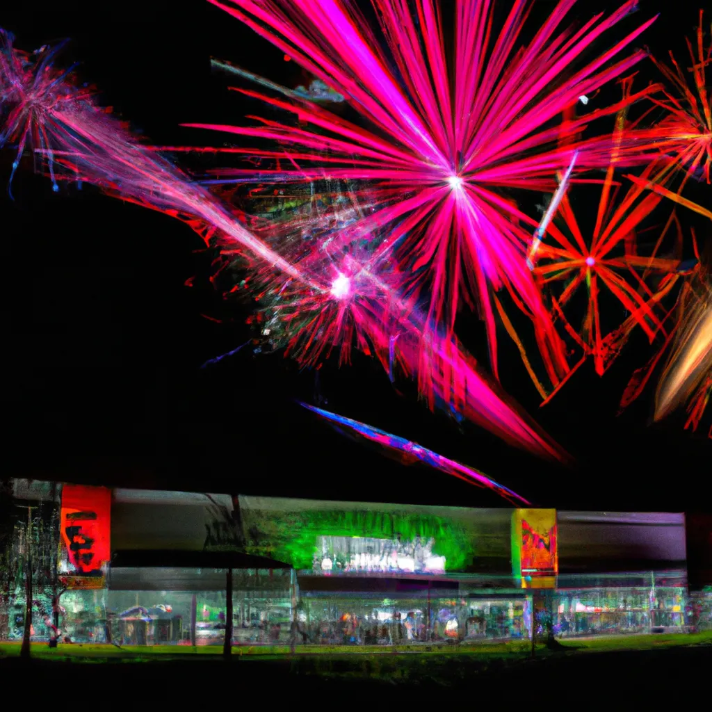Shopping Centre Fireworks in Rushmoor Spectacular Firework and Laser